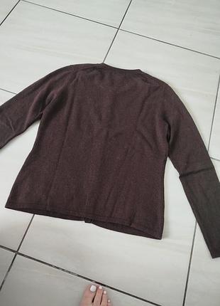 Кашемировый шоколадный кардиган 4