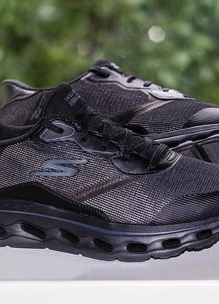 Кроссовки skechers slip-ins go walk glide-step 2.0 216660 bbk black 45 р. оригинал