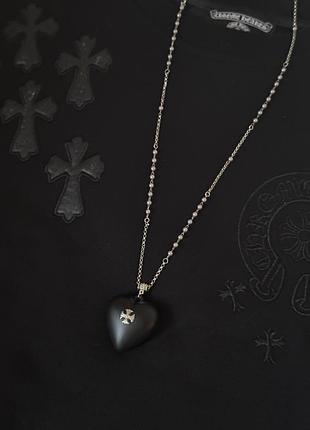 Підвіска серце chrome hearts 4