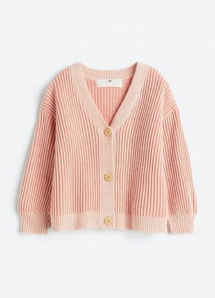 Новий кардиган h&m для дівчинки р.92 дівчинці рожевий