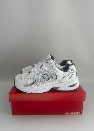 Кроссовки мужские new balance 530 white silver нью беленс