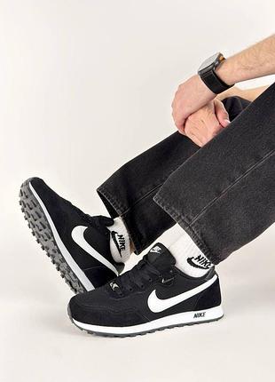 Мужские кроссовки nike md runner 2 black white