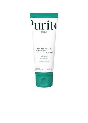 Увлажняющий крем для лица purito seoul mighty bamboo panthenol cream объемом 100 мл.