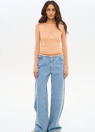 Топ + сетка match denim