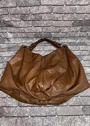 Оригінальна шкіряна сумка bottega veneta hobo
