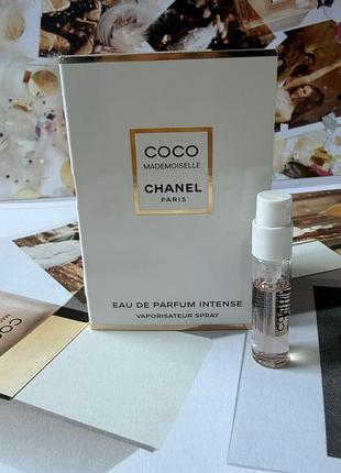 Оригинальный пробник coco mademoiselle intense от chanel