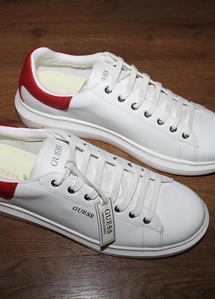Оригінальні шкіряні снікерси guess salerno, 44 розмір