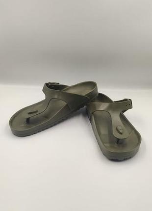 🩴 birkenstock gizeh eva khaki — ультралегкі водонепроникні в'єтнамки 41 розмір