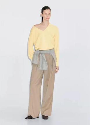 Шерстяний светр з домішками кашеміру massimo dutti, розмір s