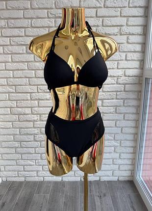 👙 купальник 👙 роздільний рр м щільна чашка висока посадка від shein