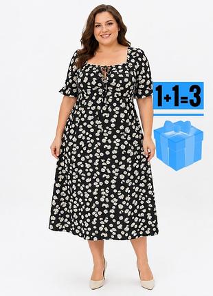 Міді сукня в квітковий принт shein 3xl