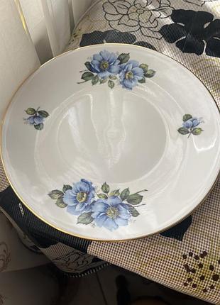 Вінтажна порцелянова тарілка англійської фірми gainsborough bone china, виготовлена в англії