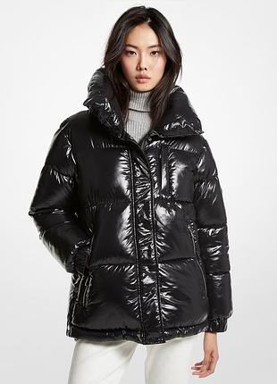 Куртка зимняя женская michael kors cire nylon puffer jacket ххs black 56524-361452