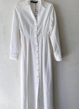 Шикарна біла сукня zara xl-xxl