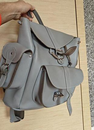 100% оригинал британского grafea чисто кожаный люкс рюкзак 38х35х20 см hand made in england отличное состояние