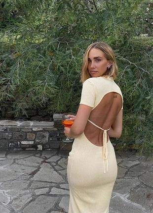 Сукня з відкритою спиною shein l