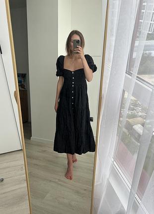 Сарафан bershka чорний хс/с