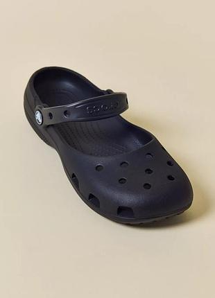 Жіночі крокс сандалі балетки чорні  crocs women's classic ballet clogs black