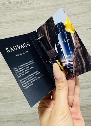 Оригінальний пробник dior sauvage eau de toilette 1 мл