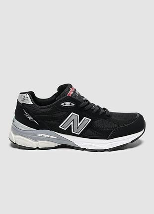 🐆 мужские кроссовки new balance 990 v3 black/white