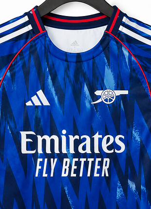 Футболка футбольная мужская adidas arsenal saka 7 away jersey синяя размер s полиэстер 3