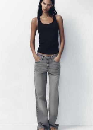 Zara широкие джинсы модные