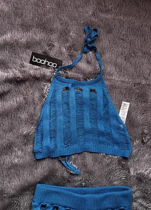 Новенький вʼязаний костюм на літо/пляж від boohoo з біркою 5