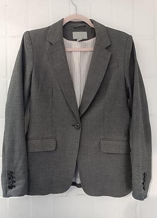 Красивый женский серый пиджак h&amp;m