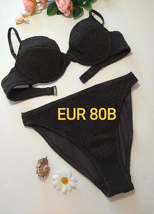 Купальник жатка h&m, eur 80b,  плавочки eur 38