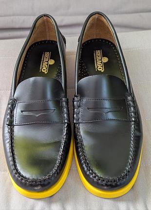 Лоферы мужские sebago 41-42 р. кожаные туфли топсайдеры мокасины