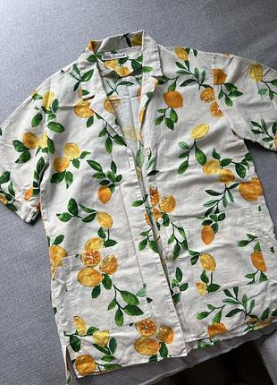 Сорочка льняна zara