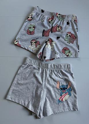 Пижамные шорты primark 7-8 р. (122-128см) шортики