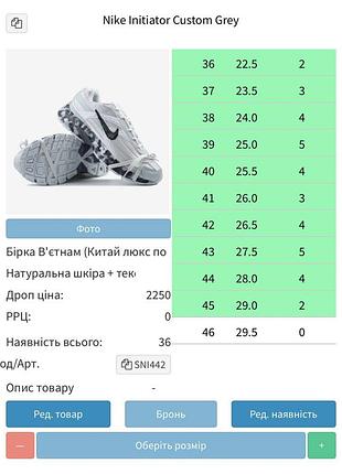 Nike initiator custom grey