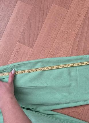 Легкие брюки коттон+лён 4