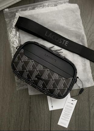 Сумка lacoste monogram | crossbod | мессенджер | лакоста лакосте
