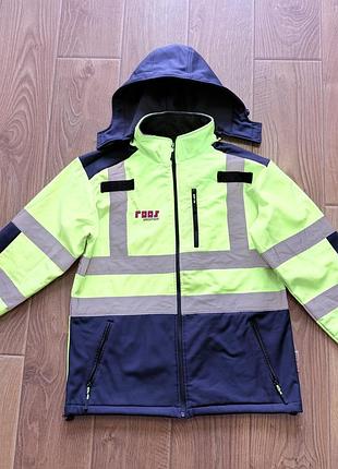 Тепла робоча куртка softshell зі світловідбивними елементами, розмір l 2