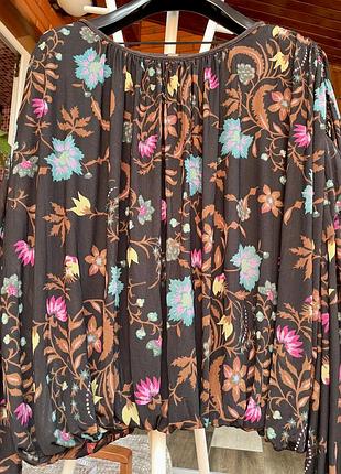 Яскрава блуза free people wildflower honey blouse,сітчаста тканина,на підкладці,розмір m,стан нової речі.