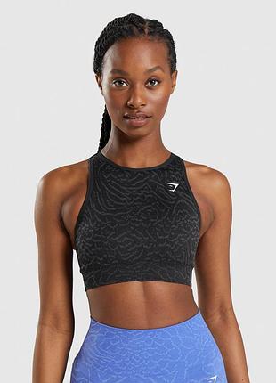 Женский топ бра gymshark adapt animal seamless sports bra