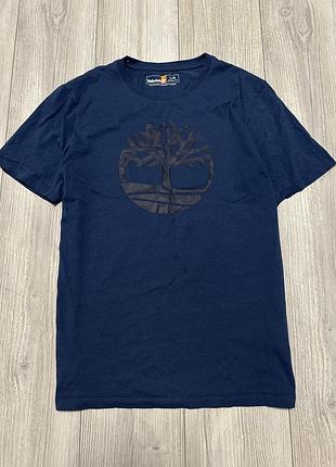Оригінальна футболка timberland big logo blue tee
