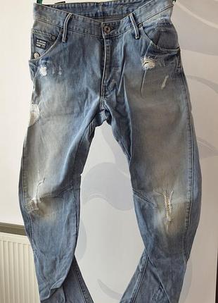 Джинсы мужские g-star raw, с анатомическим кроем, кай, размер: w 31, l 32