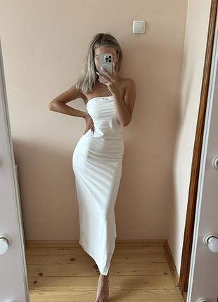 Плаття сукня біла максі