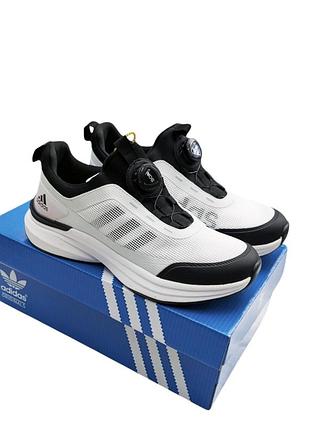 Мужские кроссовки adidas activeflex белые с черным