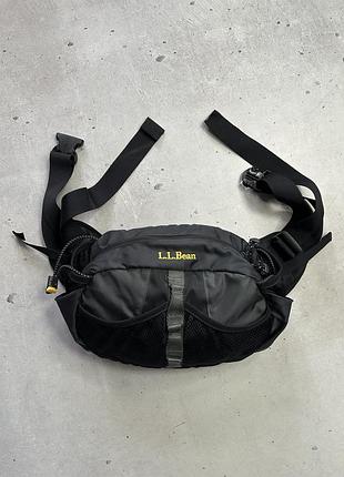 L.l.bean lumbar waist pack black outdoor vintage belt bag trail outdoor tracking трекінгова оутдор тактична сумка через плече на пояс мессенджер