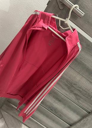 Оригинальная розовая олимпийка adidas размер xs