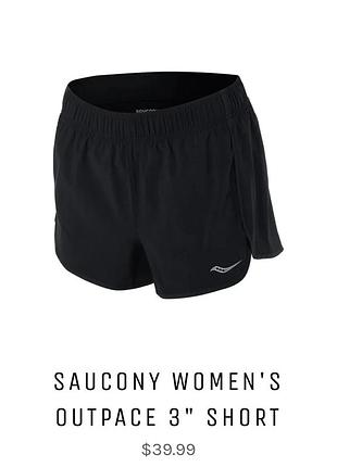 Жіночі шорти для бігу saucony