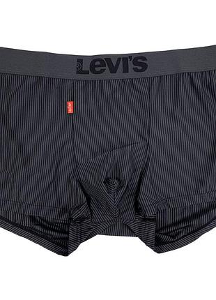 Мужские трусы levis премиум качества, цвет черный полоску, разные размеры в наличии