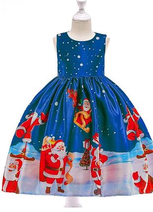 Новогоднее платье с дедом морозом