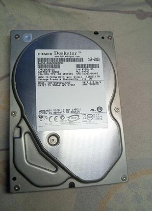 Жесткий диск hitachi 500gb 7200rpm 8mb (hdp725050gla360) 3.5" sataii бу
