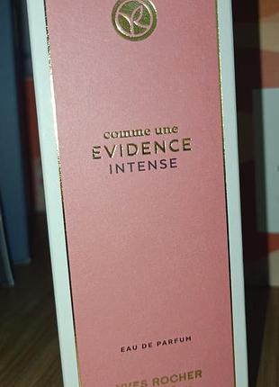 Парфумована вода comme une evidence intense евіденс інтненс ів роше оригінал франція 50мл