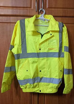 Светоотражающая куртка-ветровка sainsbury's hi-vis бомбер / светоотражающая куртка-ветровка 3